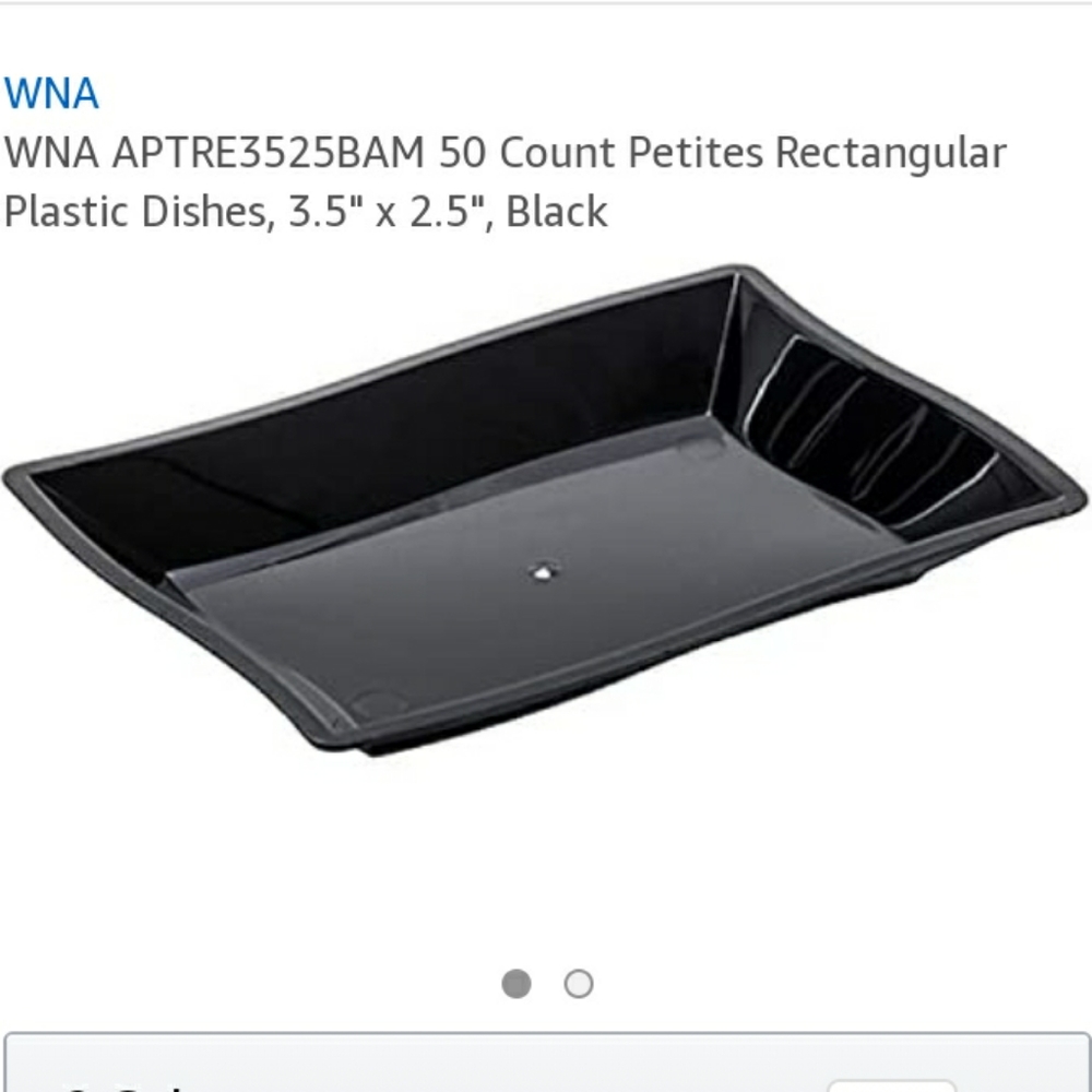 50 ct Petite rectangular appetizer dishes
